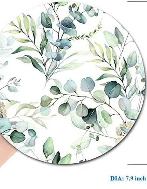 Load image into Gallery viewer, Mouse Pad, Cute Mousepad with Design, round Grass Leaves Mat, Small Non-Slip Rubber Gaming Pads, Office Home Personalized Pad
