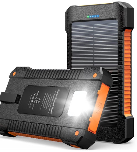 26800Mah Solar Power Bank, USB Portable Solar Charger Compatible for Iphone, Android Phone