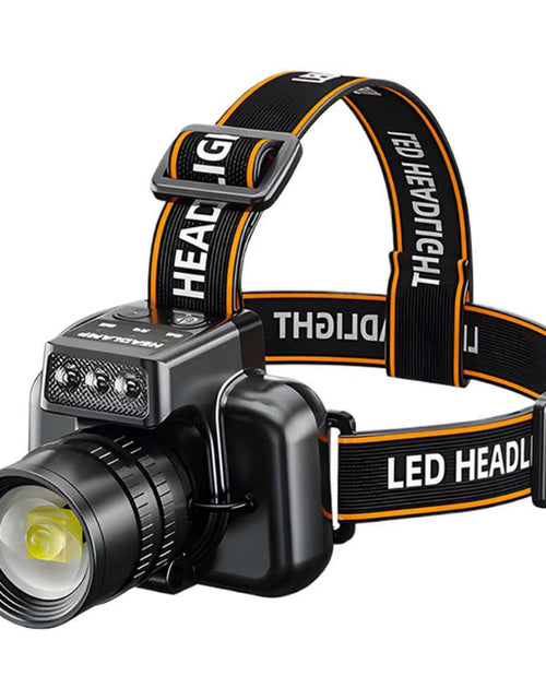Load image into Gallery viewer, Rechargeable Portable LED Lights Head Lights for Forehead Camping Head Torch Large-Capacity Battery Outdoor Hiking Lamps
