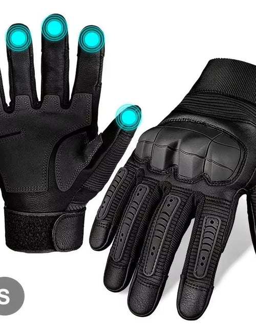 Load image into Gallery viewer, 1 Pair Motorcycle Cycling Gloves for Men and Women, Touchscreen Tactical Fingerless Gloves for Work Outdoor Sport, Rock Climbing
