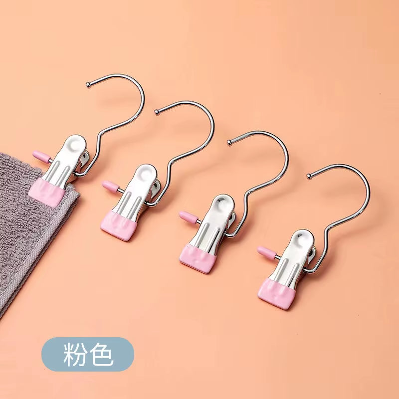 SpaceSaver 360° Rotating Boot Hanger – Portable & Space-Saving Stainless Steel Clip for Closet & Travel