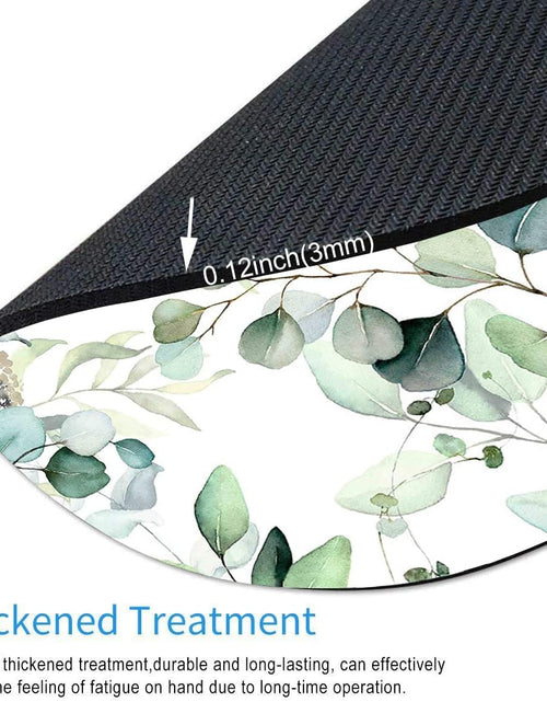 Load image into Gallery viewer, Mouse Pad, Cute Mousepad with Design, round Grass Leaves Mat, Small Non-Slip Rubber Gaming Pads, Office Home Personalized Pad
