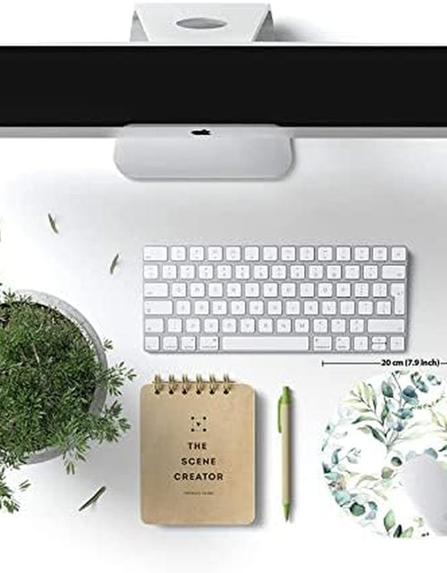 Load image into Gallery viewer, Mouse Pad, Cute Mousepad with Design, round Grass Leaves Mat, Small Non-Slip Rubber Gaming Pads, Office Home Personalized Pad
